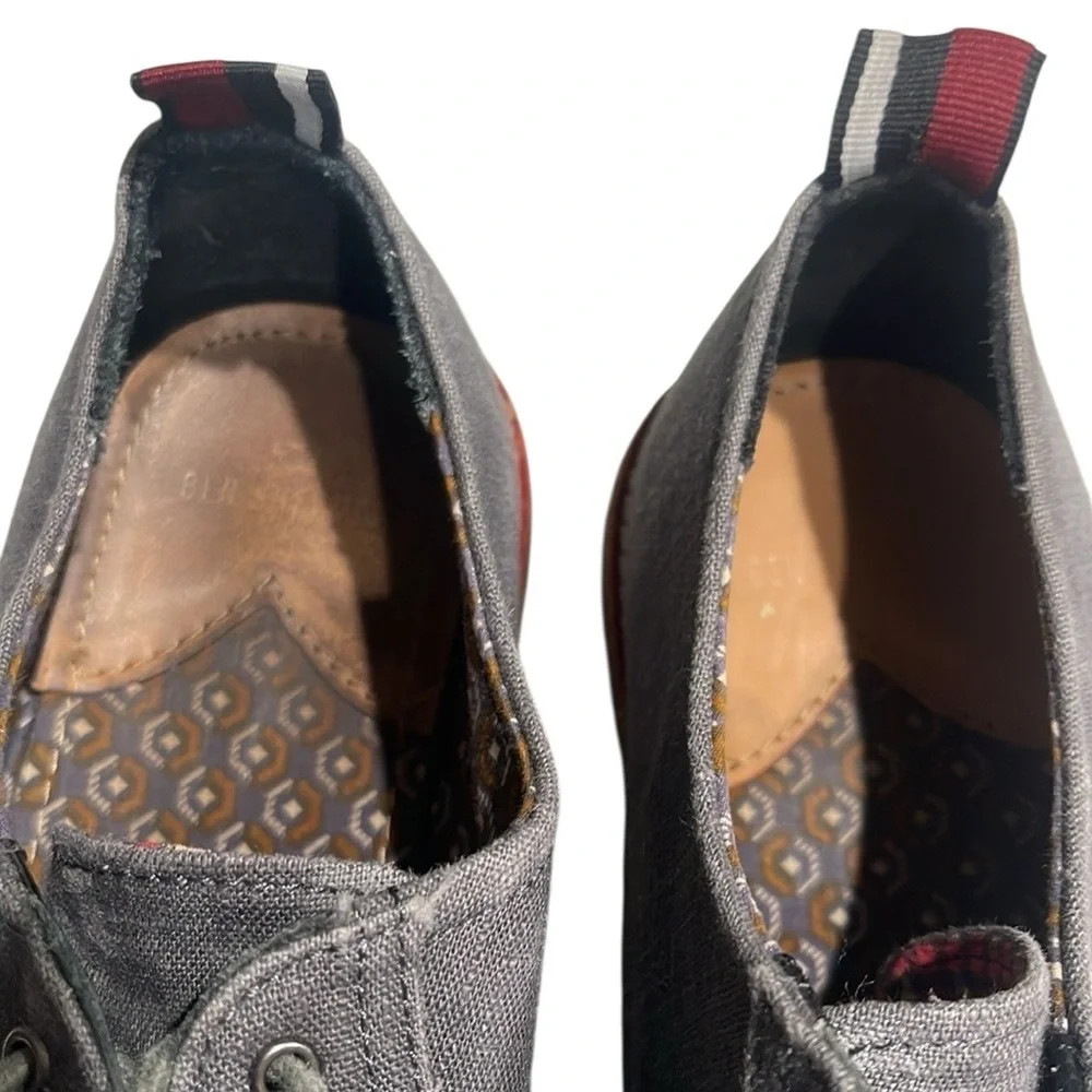 Ben Sherman Fabric Upper Lace Up Oxford Shoe SZ 13 Grey